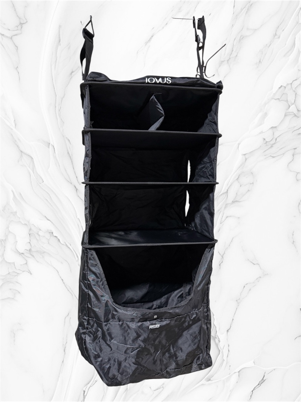 Joyus travel luggage shelf Hanging Closet Organizer Storage Shelves - Black